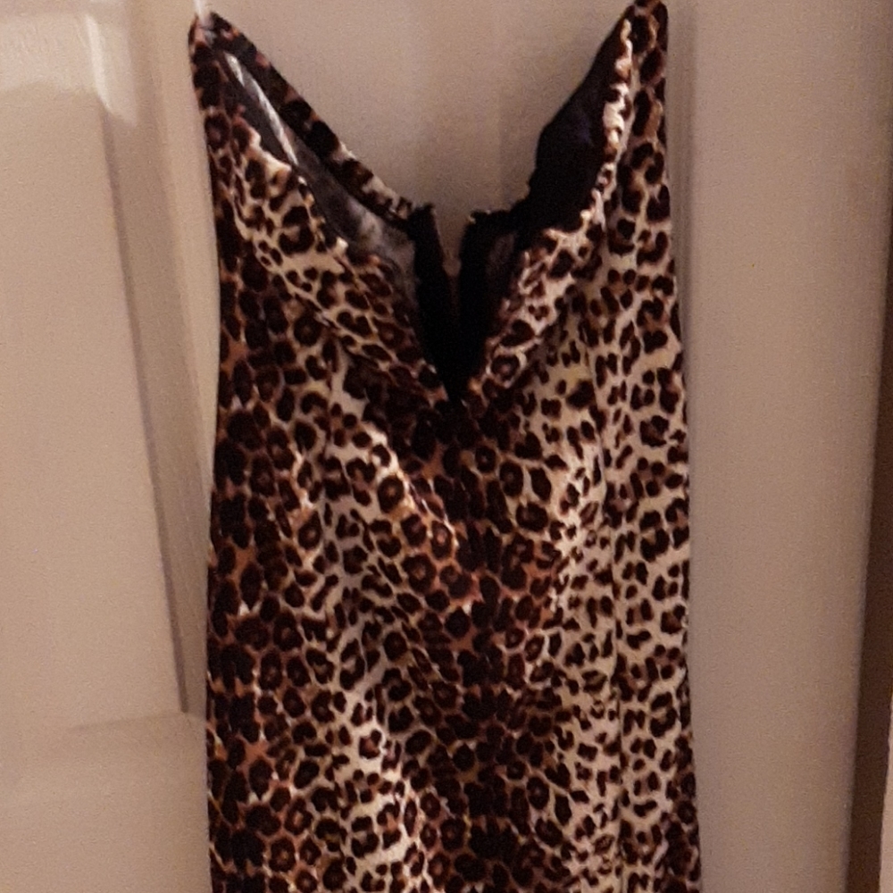 Cheetah print dress
